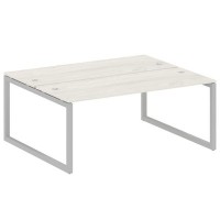 Metal System Quattro 5x5 50БО.РАС-СП-2.5 (Дуб наварра/Серый) Рабочая станция на О-образном м/к