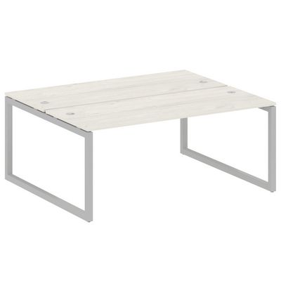 Metal System Quattro 5x5 50БО.РАС-СП-2.5 (Дуб наварра/Серый) Рабочая станция на О-образном м/к