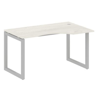 Metal System Quattro 5x5 50БО.СА-2 Пр (Дуб наварра/Серый) Стол криволинейный правый на О-образном м/к