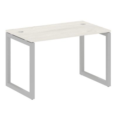 Metal System Quattro 5x5 50БО.СП-2 (Дуб наварра/Серый) Стол письменный на О-образном м/к