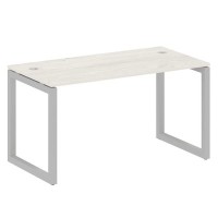 Metal System Quattro 5x5 50БО.СП-3 (Дуб наварра/Серый) Стол письменный на О-образном м/к