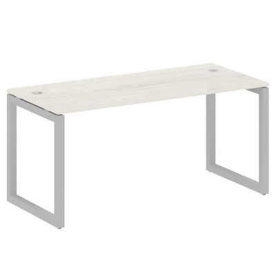 Metal System Quattro 5x5 50БО.СП-4 (Дуб наварра/Серый) Стол письменный на О-образном м/к