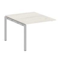 Metal System Quattro 5x5 50БП.ППРГ-1 (Дуб наварра/Серый) Проходной наборный элемент переговорного стола на П-образном м/к