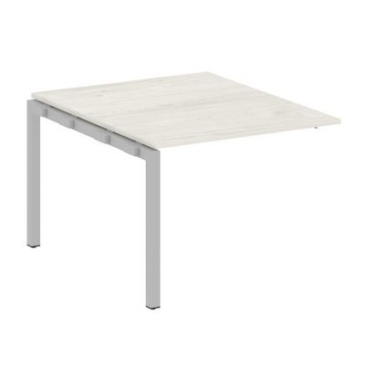 Metal System Quattro 5x5 50БП.ППРГ-1 (Дуб наварра/Серый) Проходной наборный элемент переговорного стола на П-образном м/к