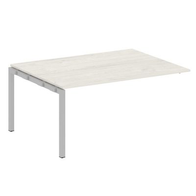 Metal System Quattro 5x5 50БП.ППРГ-4 (Дуб наварра/Серый) Проходной наборный элемент переговорного стола на П-образном м/к