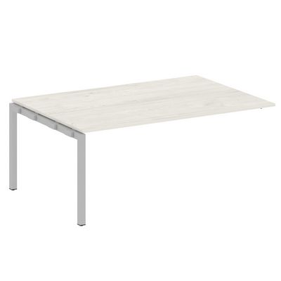 Metal System Quattro 5x5 50БП.ППРГ-5 (Дуб наварра/Серый) Проходной наборный элемент переговорного стола на П-образном м/к