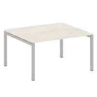 Metal System Quattro 5x5 50БП.ПРГ-1.3 (Дуб наварра/Серый) Переговорный стол на П-образном м/к