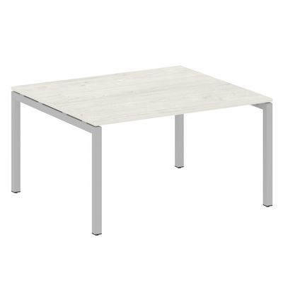 Metal System Quattro 5x5 50БП.ПРГ-1.3 (Дуб наварра/Серый) Переговорный стол на П-образном м/к