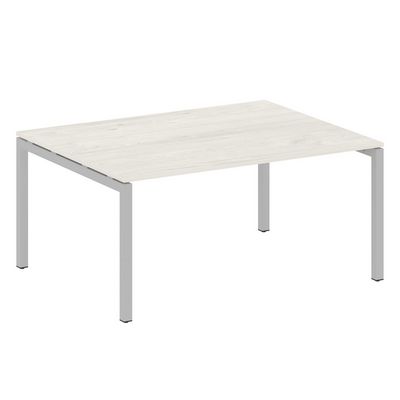 Metal System Quattro 5x5 50БП.ПРГ-1.4 (Дуб наварра/Серый) Переговорный стол на П-образном м/к