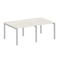 Metal System Quattro 5x5 50БП.ПРГ-2.1 (Дуб наварра/Серый) Переговорный стол на П-образном м/к