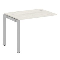 Metal System Quattro 5x5 50БП.ПРС-СП-1.1 (Дуб наварра/Серый) Проходной наборный элемент рабочей станции на П-образном м/к