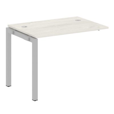 Metal System Quattro 5x5 50БП.ПРС-СП-1.1 (Дуб наварра/Серый) Проходной наборный элемент рабочей станции на П-образном м/к