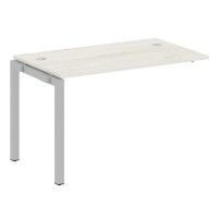 Metal System Quattro 5x5 50БП.ПРС-СП-1.2 (Дуб наварра/Серый) Проходной наборный элемент рабочей станции на П-образном м/к