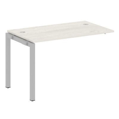 Metal System Quattro 5x5 50БП.ПРС-СП-1.2 (Дуб наварра/Серый) Проходной наборный элемент рабочей станции на П-образном м/к