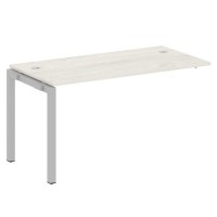 Metal System Quattro 5x5 50БП.ПРС-СП-1.3 (Дуб наварра/Серый) Проходной наборный элемент рабочей станции на П-образном м/к