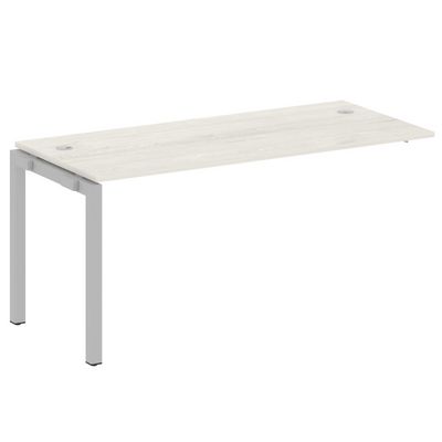 Metal System Quattro 5x5 50БП.ПРС-СП-1.4 (Дуб наварра/Серый) Проходной наборный элемент рабочей станции на П-образном м/к