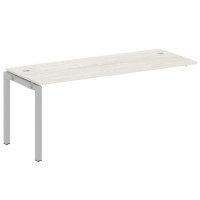 Metal System Quattro 5x5 50БП.ПРС-СП-1.5 (Дуб наварра/Серый) Проходной наборный элемент рабочей станции на П-образном м/к