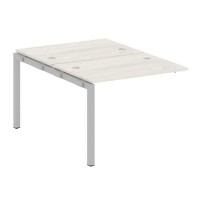 Metal System Quattro 5x5 50БП.ПРС-СП-2.1 (Дуб наварра/Серый) Проходной наборный элемент рабочей станции на П-образном м/к