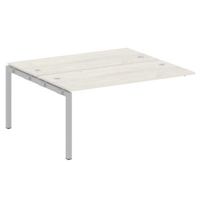 Metal System Quattro 5x5 50БП.ПРС-СП-2.4 (Дуб наварра/Серый) Проходной наборный элемент рабочей станции на П-образном м/к