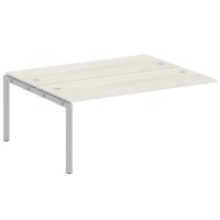 Metal System Quattro 5x5 50БП.ПРС-СП-2.5 (Дуб наварра/Серый) Проходной наборный элемент рабочей станции на П-образном м/к