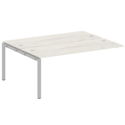 Metal System Quattro 5x5 50БП.ПРС-СП-2.5 (Дуб наварра/Серый) Проходной наборный элемент рабочей станции на П-образном м/к