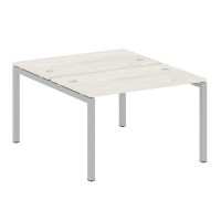 Metal System Quattro 5x5 50БП.РАС-СП-2.2 (Дуб наварра/Серый) Рабочая станция на П-образном м/к