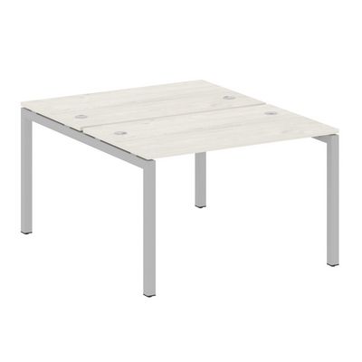 Metal System Quattro 5x5 50БП.РАС-СП-2.2 (Дуб наварра/Серый) Рабочая станция на П-образном м/к