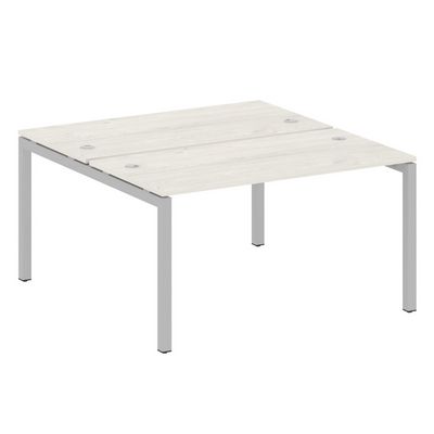 Metal System Quattro 5x5 50БП.РАС-СП-2.3 (Дуб наварра/Серый) Рабочая станция на П-образном м/к