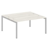 Metal System Quattro 5x5 50БП.РАС-СП-2.4 (Дуб наварра/Серый) Рабочая станция на П-образном м/к