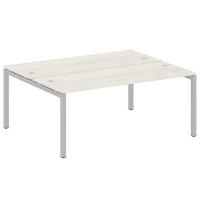 Metal System Quattro 5x5 50БП.РАС-СП-2.5 (Дуб наварра/Серый) Рабочая станция на П-образном м/к