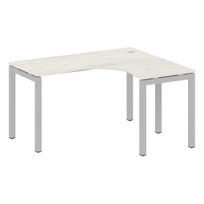 Metal System Quattro 5x5 50БП.СА-3 Пр (Дуб наварра/Серый) Стол криволинейный правый на П-образном м/к