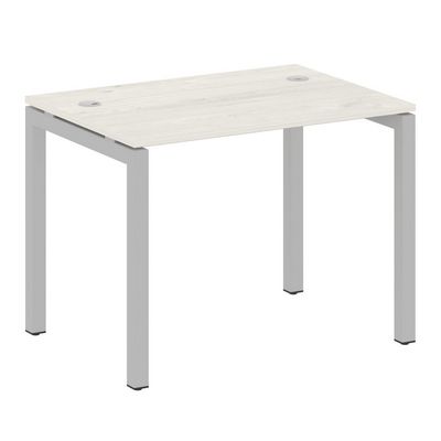 Metal System Quattro 5x5 50БП.СП-1 (Дуб наварра/Серый) Стол письменный на П-образном м/к