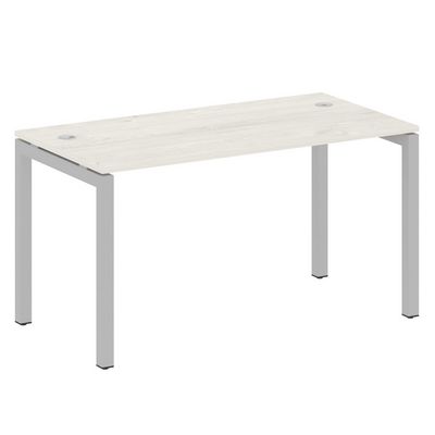 Metal System Quattro 5x5 50БП.СП-3 (Дуб наварра/Серый) Стол письменный на П-образном м/к