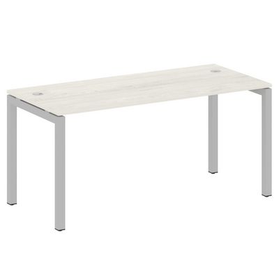 Metal System Quattro 5x5 50БП.СП-4 (Дуб наварра/Серый) Стол письменный на П-образном м/к