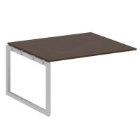 Metal System Quattro 5x5 50БО.ППРГ-3 (Венге цаво/Серый) Проходной наборный элемент переговорного стола на О-образном м/к