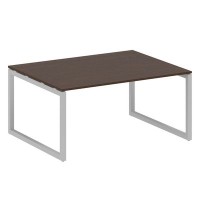 Metal System Quattro 5x5 50БО.ПРГ-1.4 (Венге цаво/Серый) Переговорный стол на О-образном м/к