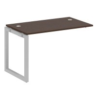 Metal System Quattro 5x5 50БО.ПРС-СП-1.2 (Венге цаво/Серый) Проходной наборный элемент рабочей станции на О-образном м/к