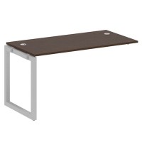 Metal System Quattro 5x5 50БО.ПРС-СП-1.3 (Венге цаво/Серый) Проходной наборный элемент рабочей станции на О-образном м/к