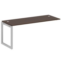 Metal System Quattro 5x5 50БО.ПРС-СП-1.5 (Венге цаво/Серый) Проходной наборный элемент рабочей станции на О-образном м/к