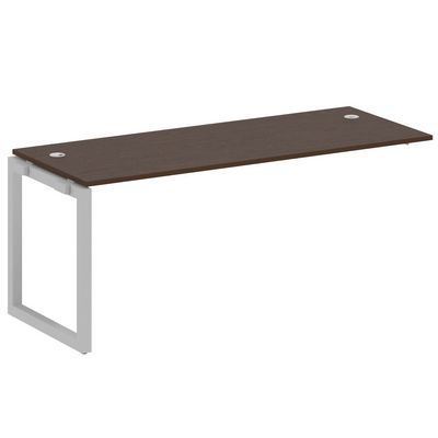 Metal System Quattro 5x5 50БО.ПРС-СП-1.5 (Венге цаво/Серый) Проходной наборный элемент рабочей станции на О-образном м/к