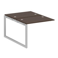 Metal System Quattro 5x5 50БО.ПРС-СП-2.1 (Венге цаво/Серый) Проходной наборный элемент рабочей станции на О-образном м/к