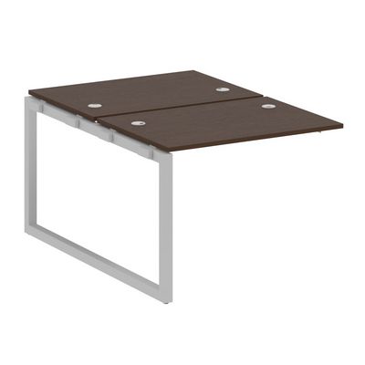 Metal System Quattro 5x5 50БО.ПРС-СП-2.1 (Венге цаво/Серый) Проходной наборный элемент рабочей станции на О-образном м/к