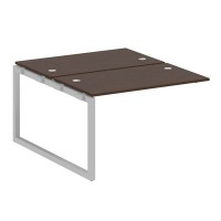 Metal System Quattro 5x5 50БО.ПРС-СП-2.2 (Венге цаво/Серый) Проходной наборный элемент рабочей станции на О-образном м/к