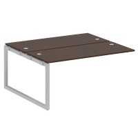 Metal System Quattro 5x5 50БО.ПРС-СП-2.4 (Венге цаво/Серый) Проходной наборный элемент рабочей станции на О-образном м/к