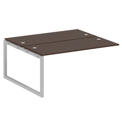 Metal System Quattro 5x5 50БО.ПРС-СП-2.4 (Венге цаво/Серый) Проходной наборный элемент рабочей станции на О-образном м/к