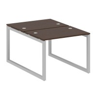 Metal System Quattro 5x5 50БО.РАС-СП-2.1 (Венге цаво/Серый) Рабочая станция на О-образном м/к