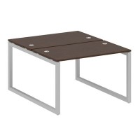 Metal System Quattro 5x5 50БО.РАС-СП-2.2 (Венге цаво/Серый) Рабочая станция на О-образном м/к