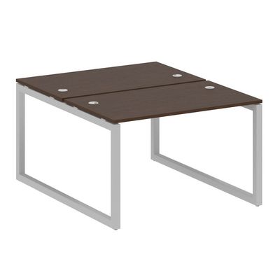 Metal System Quattro 5x5 50БО.РАС-СП-2.2 (Венге цаво/Серый) Рабочая станция на О-образном м/к