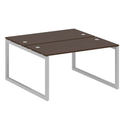 Metal System Quattro 5x5 50БО.РАС-СП-2.3 (Венге цаво/Серый) Рабочая станция на О-образном м/к