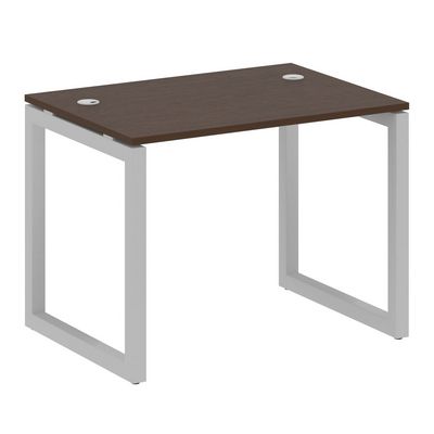 Metal System Quattro 5x5 50БО.СП-1 (Венге цаво/Серый) Стол письменный на О-образном м/к